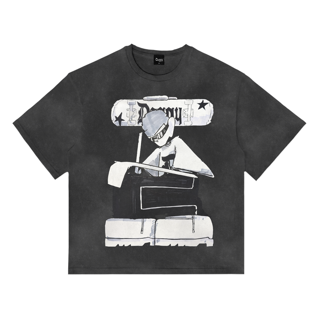 SK8 Washed Black T-shirt