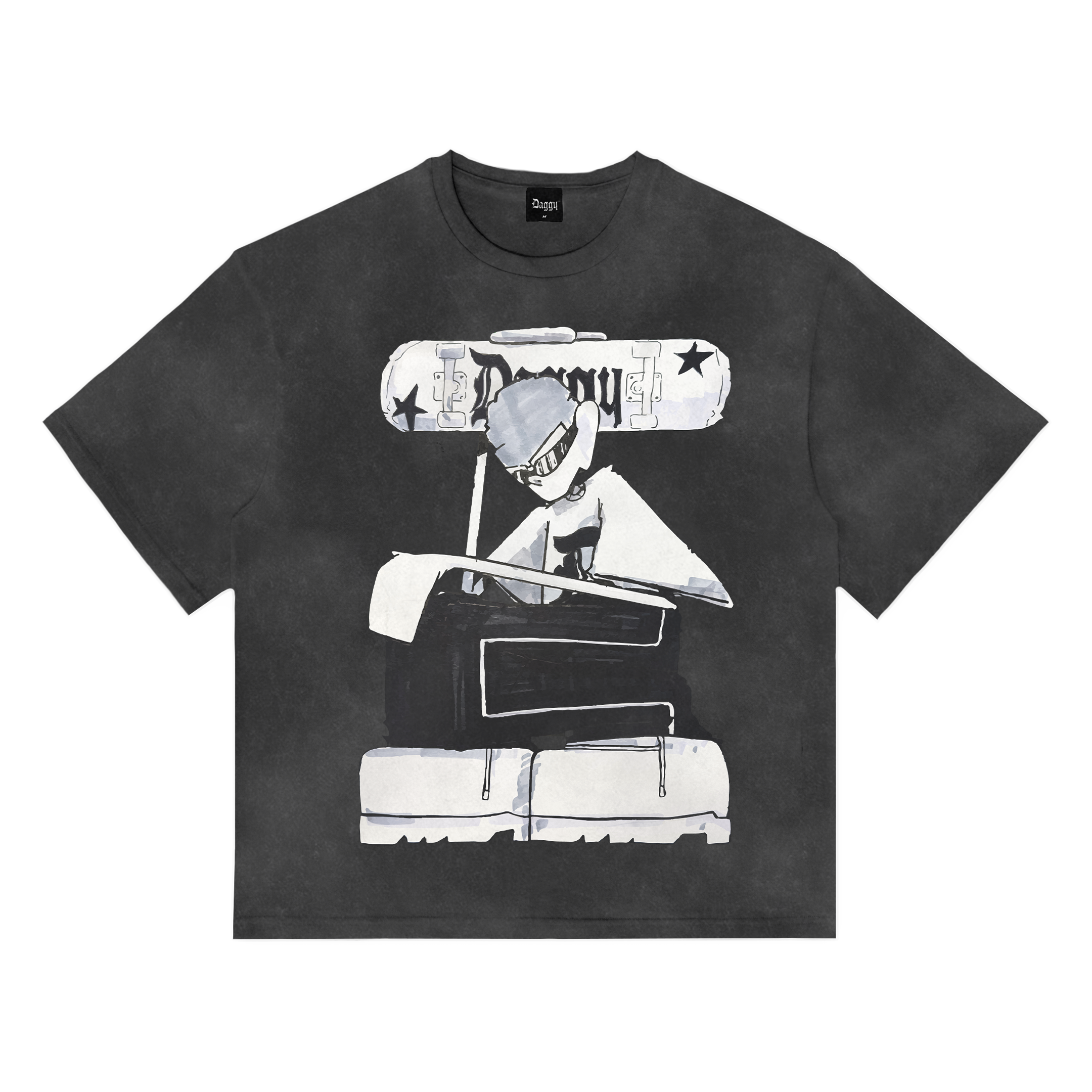 SK8 Washed Black T-shirt