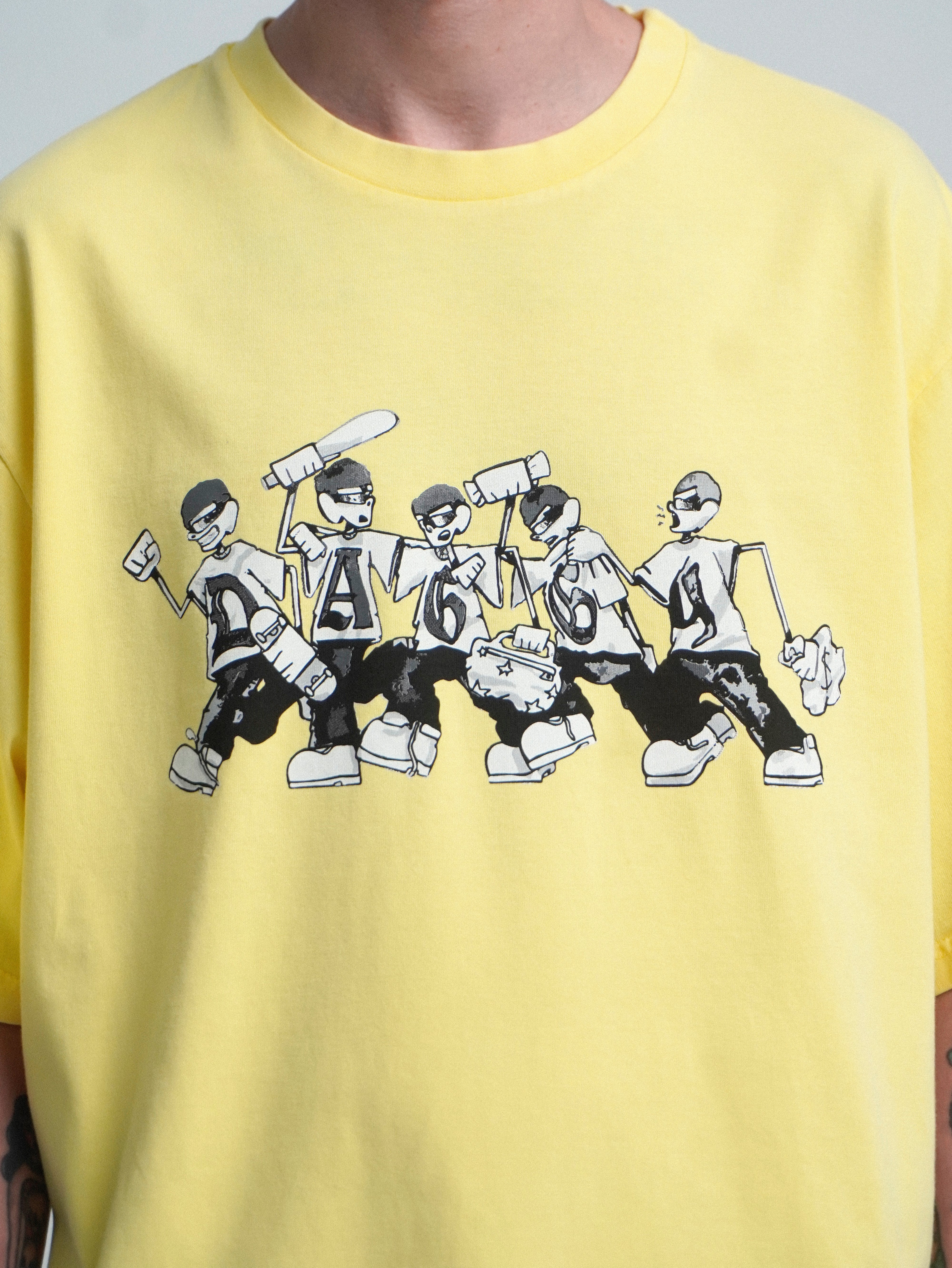 RIOT Washed Yellow T-shirt – DAGGY