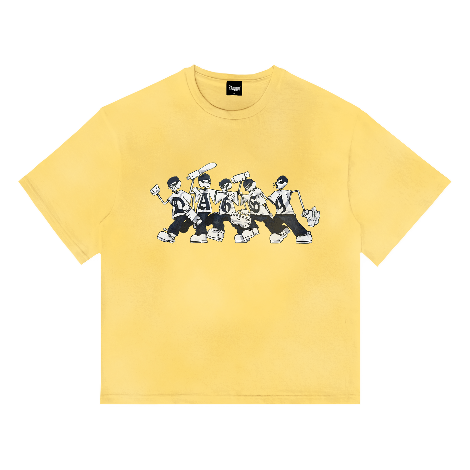 RIOT Washed Yellow T-shirt – DAGGY