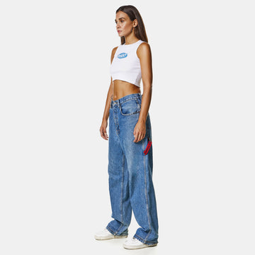 Daggy Crop Top White