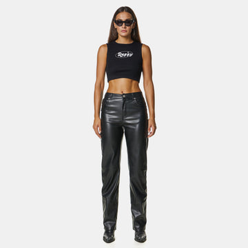 Daggy Crop Top Black