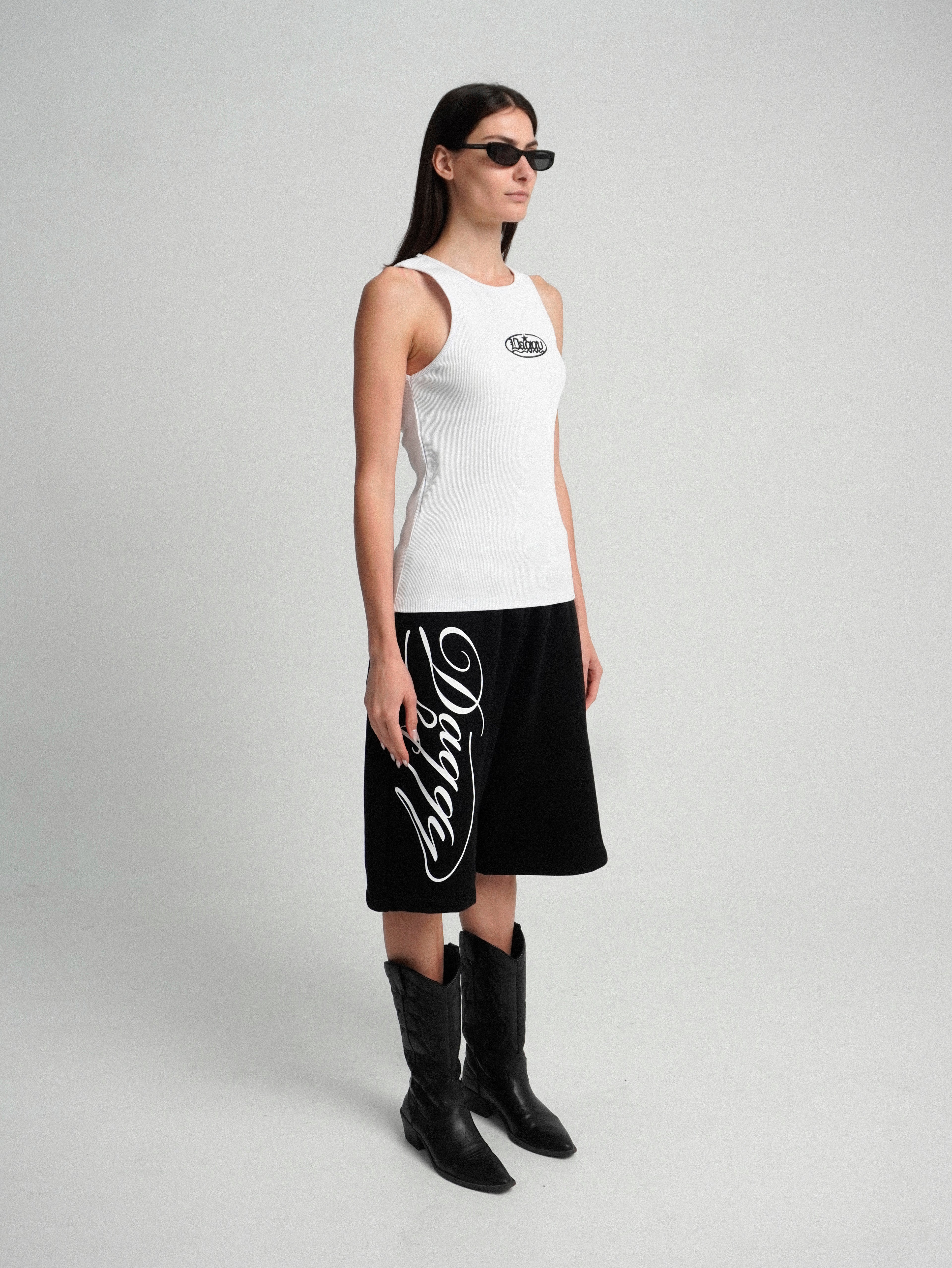 Black Daggy Shorts
