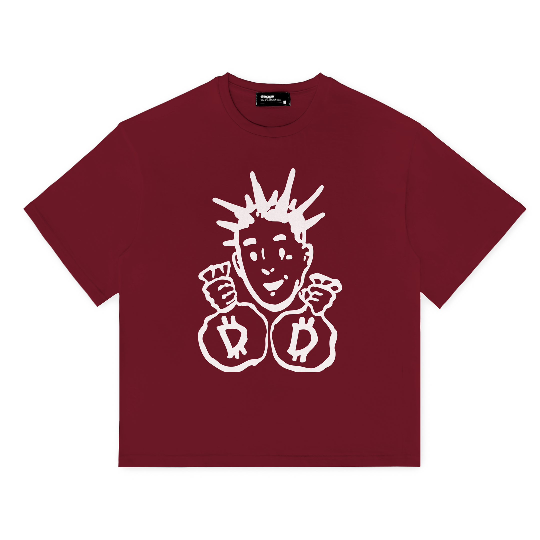 "Punk Money" Burgundy T-Shirt
