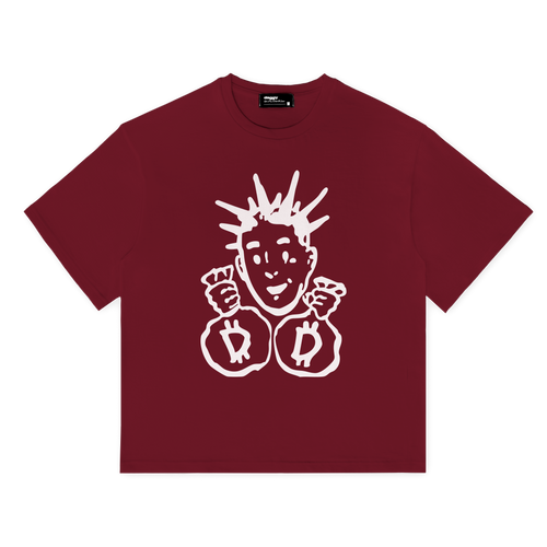 "Punk Money" Burgundy T-Shirt